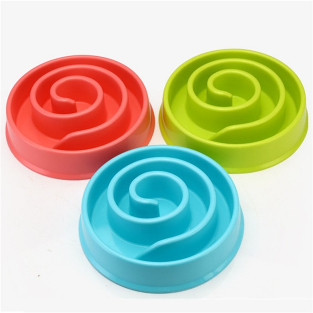 Pet’s Feeding Spiral Shaped Food Bowl